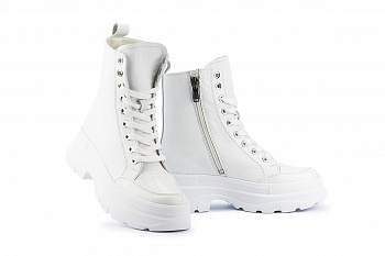 картинка Жіночі черевики шкіряні зимові білі Best Vak БЖ-49-06 от магазина Obuff 