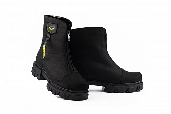 картинка Жіночі черевики шкіряні зимові чорні-матовые Topas Casual 1153 от магазина Obuff 