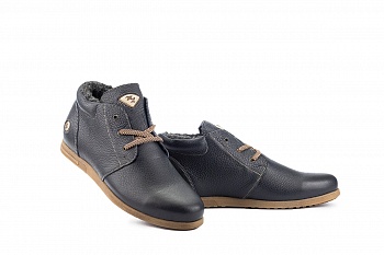 картинка Чоловічі черевики шкіряні зимові сині Milord ТЮ на меху от магазина Obuff 