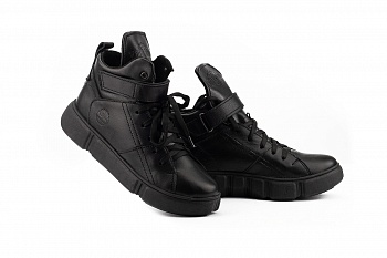 картинка Жіночі черевики шкіряні зимові чорні Road-style БС105-01К от магазина Obuff 