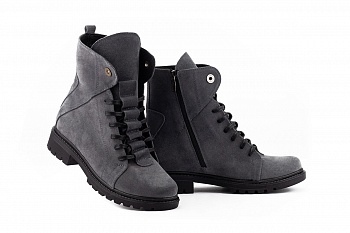 картинка Жіночі черевики замшеві зимові сірі Vikont 7-22-32 от магазина Obuff 