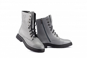 картинка Жіночі черевики шкіряні зимові сірі U Spirit 5024 от магазина Obuff 