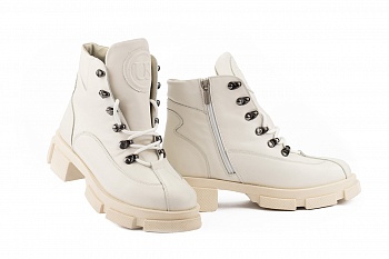 картинка Жіночі черевики шкіряні зимові бежеві U Spirit 5037 от магазина Obuff 